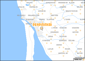 map of Pempininkai