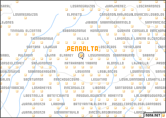 map of Peña Alta