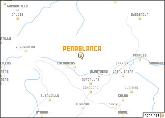 map of Peña Blanca