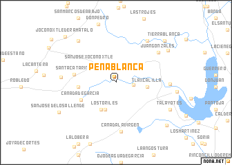 map of Peña Blanca