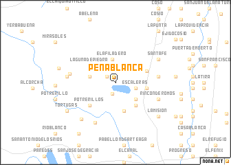 map of Peña Blanca