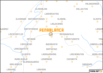 map of Peña Blanca