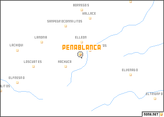 map of Peña Blanca