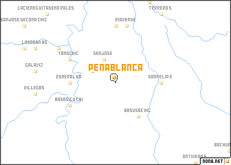 map of Peña Blanca