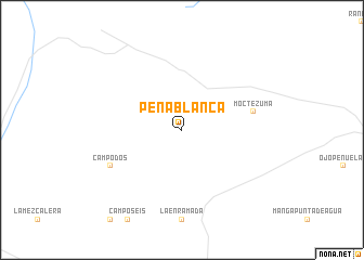 map of Peña Blanca