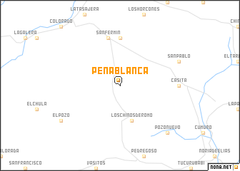 map of Peña Blanca