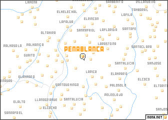 map of Peña Blanca