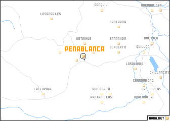 map of Peña Blanca