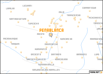 map of Peña Blanca