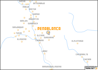 map of Peña Blanca