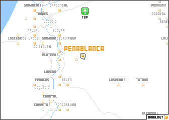 map of Peña Blanca