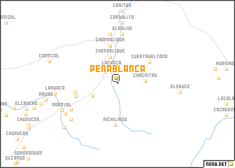 map of Peña Blanca