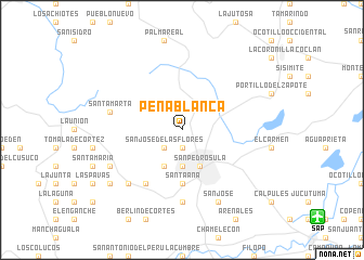 map of Peña Blanca