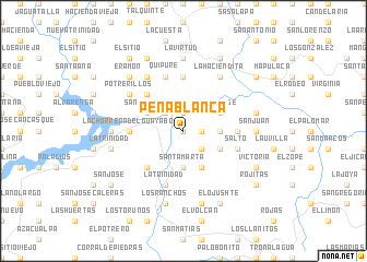 map of Peña Blanca