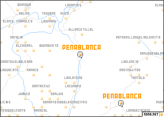 map of Peña Blanca