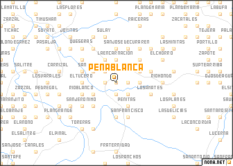 map of Peña Blanca