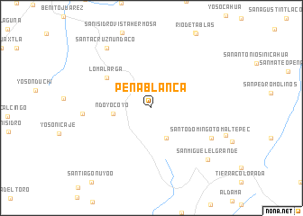 map of Peña Blanca