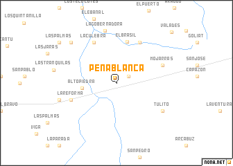 map of Peña Blanca