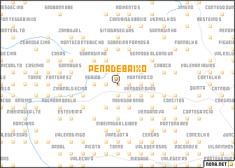 map of Pena de Baixo