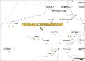 map of Peña de la Zafra de Arriba