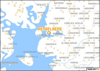 map of Peña el Mero