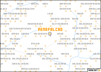 map of Pena Falcão