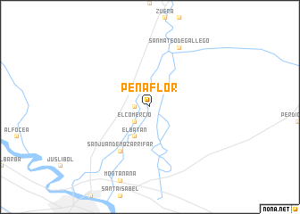 map of Peñaflor