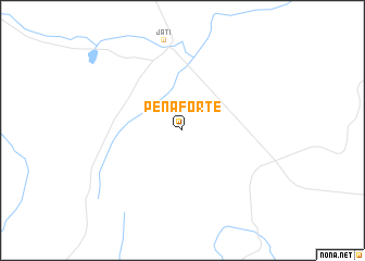 map of Pena Forte