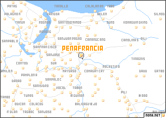 map of Peñafrancia