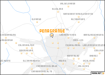 map of Peña Grande