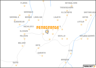 map of Peña Grande