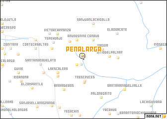 map of Peña Larga