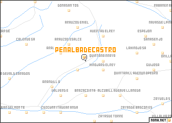 map of Peñalba de Castro