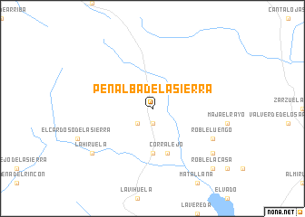 map of Peñalba de la Sierra