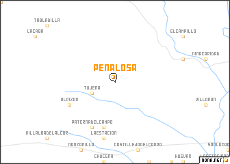 map of Peñalosa