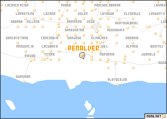 map of Peñalver