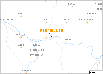 map of Peñamiller