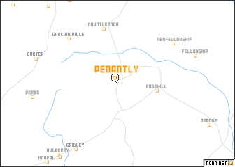 map of Penantly