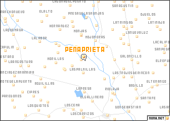map of Peña Prieta