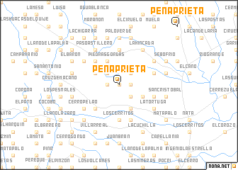 map of Peña Prieta