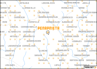 map of Peña Prieta