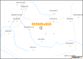 map of Peña Rajada