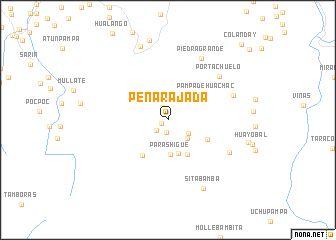 map of Peña Rajada