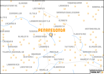 map of Peña Redonda