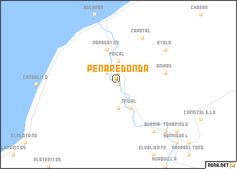 map of Peña Redonda