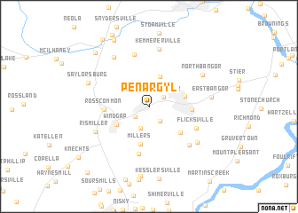 map of Pen Argyl