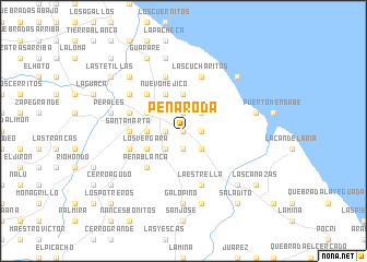 map of Peña Roda