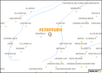 map of Peñarrubia