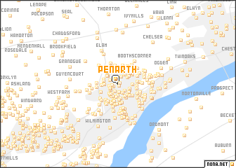 map of Penarth