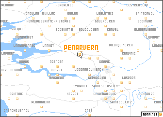 map of Pen-ar-Vern